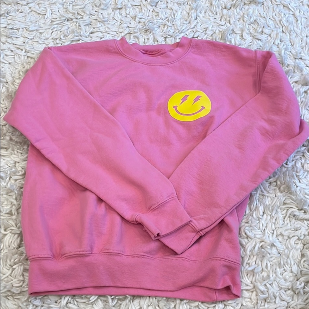 Pink Smiley Crewneck!